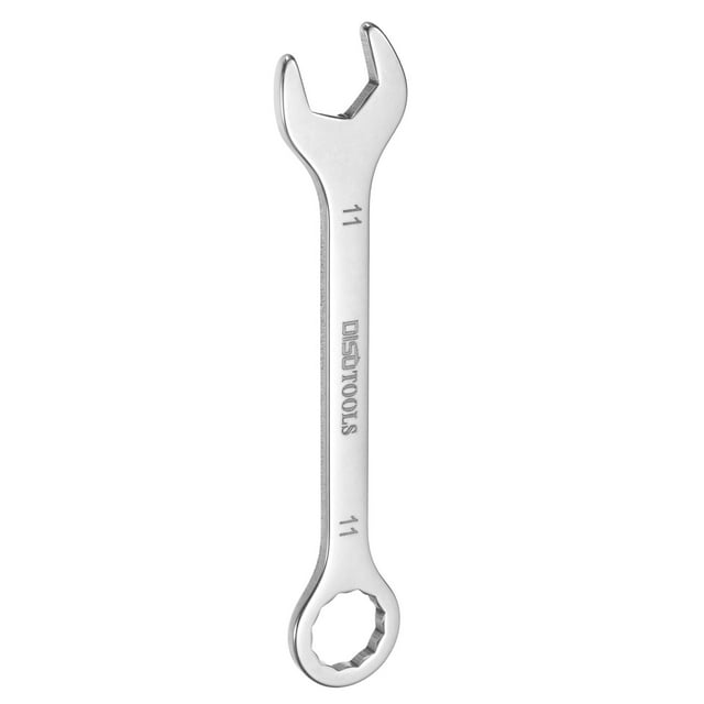 Uxcell Thin Combination Wrench 11mm with 6-Point Ended & 15° Angled Open End