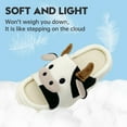 thumbnail image 5 of Cow Slippers, House Slippers For Women/Men Indoor, Cute Slippers Cartoon Animal Fluffy Cotton Linen Comfortable Bedroom Kawaii Cloud Slides, 5 of 8