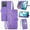 Purple, variant on SYITOOCK Phone Case for Motorola Moto Edge 50 Neo, Shockproof PU Leather Wallet Case with Card Slots Anti-Scratch Stand Magnetic Flip Zipper Pocket Cover for Motorola Moto Edge 50 Neo, Blue