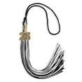 thumbnail image 3 of Endea Graduation Black/White Mixed Color Graduation Tassel with Gold Date Drop, 3 of 11