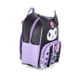 thumbnail image 4 of Kuromi Leather Ruffle Women's 10.5" Mini Backpack Purple, 4 of 4