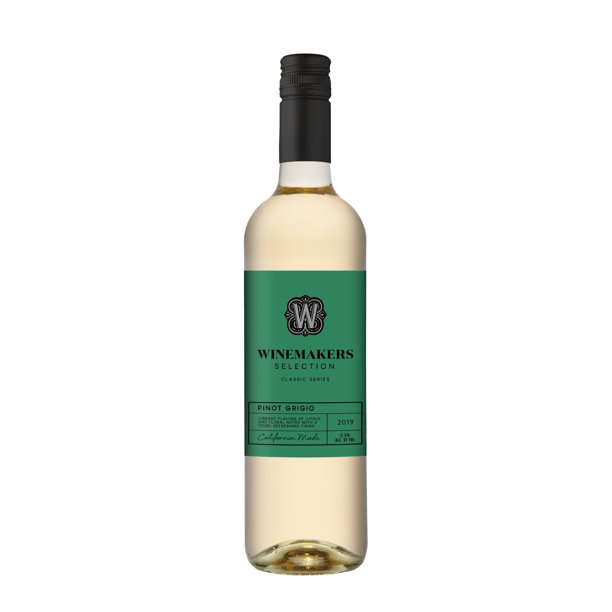 Winemakers Selection Pinot Grigio White Wine 750ml, 2019