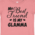 thumbnail image 4 of Inktastic My Best Friend is My Glamma with Hearts Boys or Girls Baby T-Shirt, 4 of 5