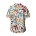 thumbnail image 2 of Fotbe Trendy Floral Design print Short Sleeve Button Down Shirts for Men Casual Summer Beach Wrinkle Free Shirt-3X-Large, 2 of 7