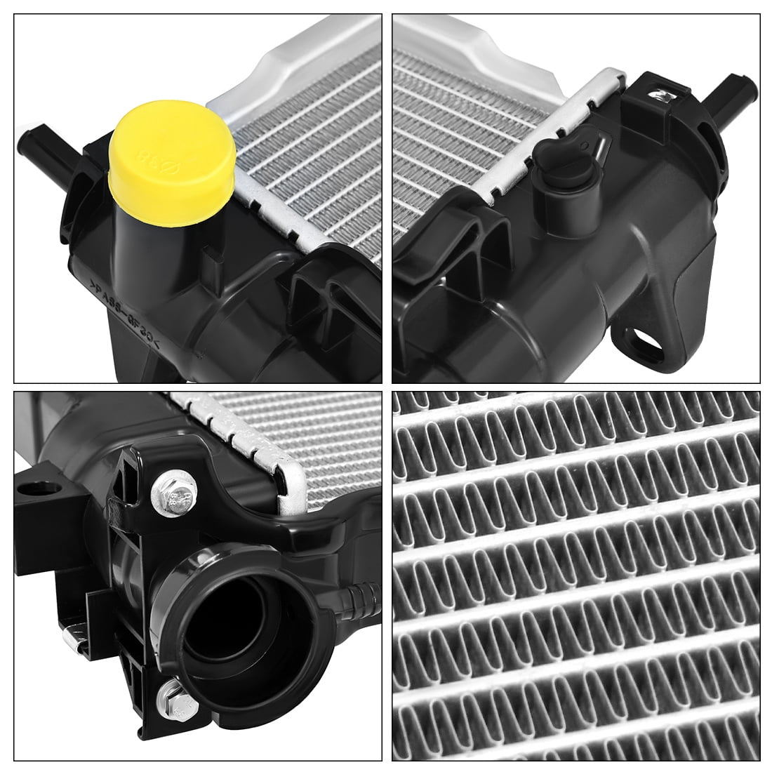 LEDKINGDOMUS 1290 Radiator Complete Radiator Compatible with 1992-1998 1999 2000 Honda Civic DX EX LX del Sol 1.5L 1.6L