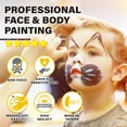 thumbnail image 6 of ColorMaster Face Painting kit for kids, 7 Bright Color, 1 Glitters, 1 Bush, 6 of 6