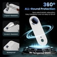 thumbnail image 2 of [2 Pack] Hionly Compatible with iPhone Air Camera Lens Protector - [Not Easy to Break][Strong Adsorption][Case-Friendly] Metal Tempered Glass Rear Camera Screen Cover - White, 2 of 7