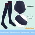 thumbnail image 4 of Lovely Annie Women's 4 Pairs Super Soft Incredible Durable Thigh High Cotton Boot Socks JMYP1023 Size 2-6Navy 4p1c6, 4 of 8