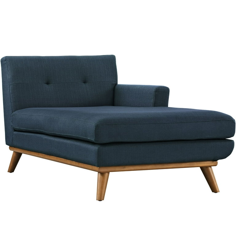 Modern Contemporary Right Arm Chaise Navy Fabric Walmart