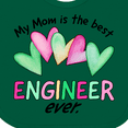 thumbnail image 4 of Inktastic My Mom is the Best Engineer Ever Boys or Girls Baby Bib, 4 of 4