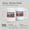 thumbnail image 5 of 15 fl oz Ceramic Mug, Outer Banks, North Carolina, Sunrise at Corolla Beach, Dishwasher & Microwave Safe, 5 of 5
