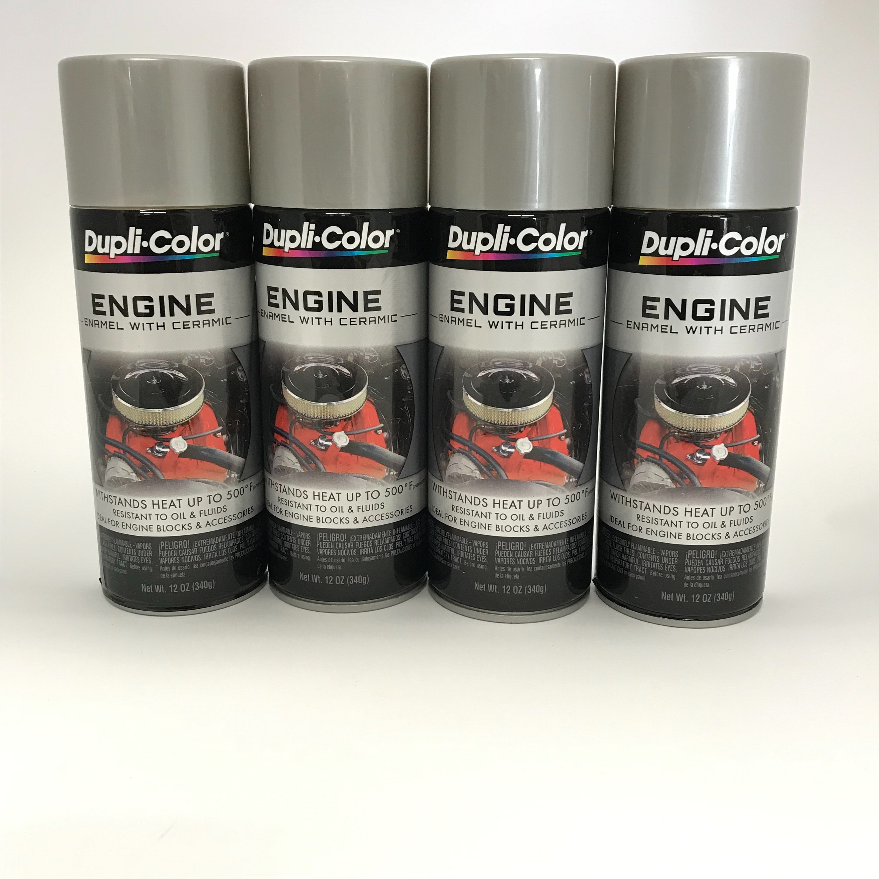 Duplicolor DE1615-6 Pack, Aluminum Engine Enamel Paint with