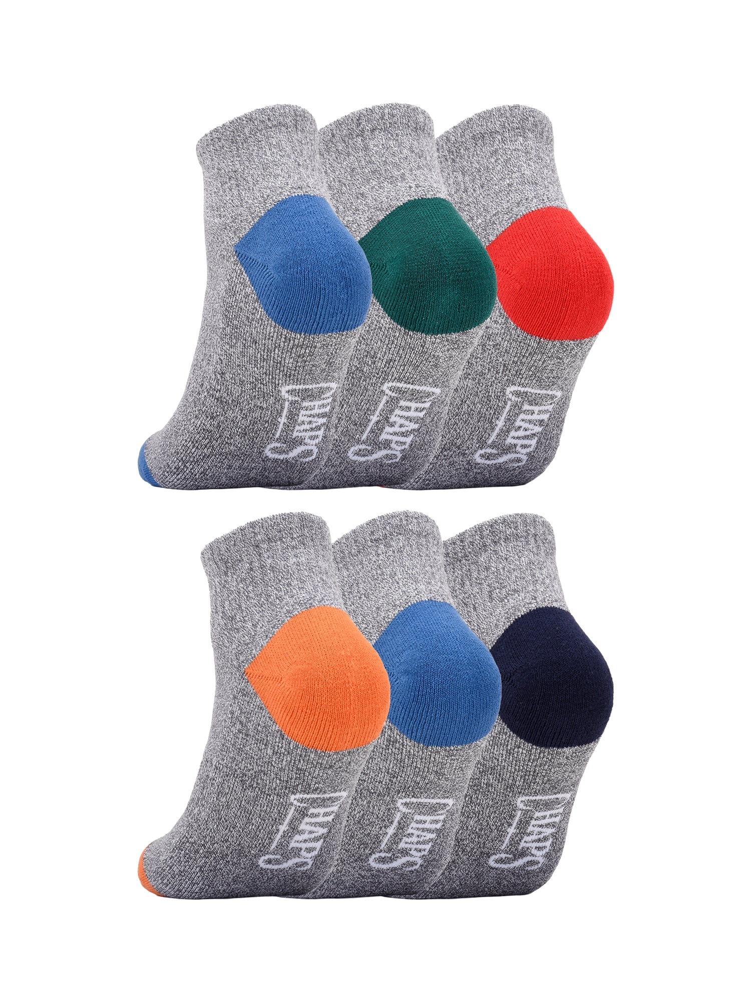 Chaps Half Cushion Ankle 6-Pack Men's, Sock Size 10-13