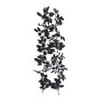 thumbnail image 6 of Gothic Black Rose Vine Garland, 68.89in Realistic Faux Flower With Gold Berries, Spooky Accent For Fireplace Mantel Or Halloween Party Backdrop Setup A, 6 of 9