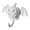 White, variant on OIUR Devil Pumpkin Bat Wall Hook, Halloween No-Drill Adhesive Hook for Keys Bags, Strong Sticky Damage-Free Decorative Hooks for Entryway Kitchen Door