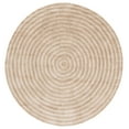 thumbnail image 2 of Safavieh Easy Care Beckah Geometric Machine Washable Area Rug, Beige/Ivory, 5' x 5' Round, 2 of 7