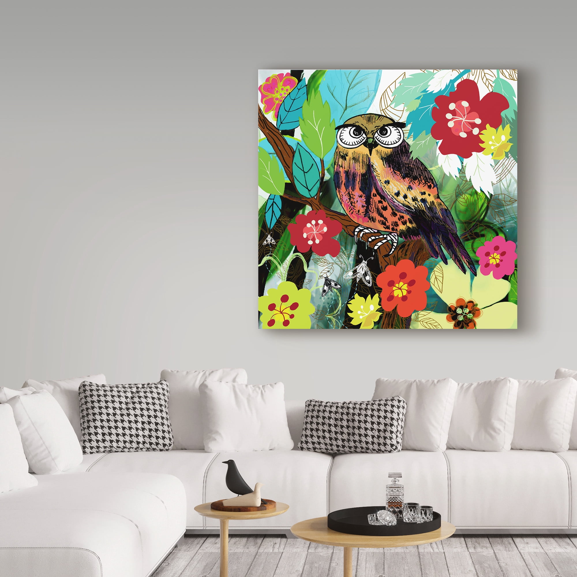 Trademark Fine Art 'Hibou' Canvas Art by Anne Cote