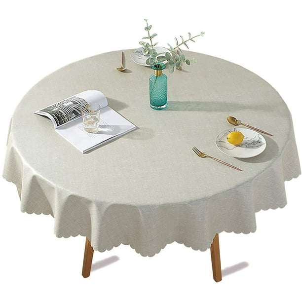 Round Vinyl Oilcloth Tablecloth 60 Inch Table Cloth Gray Rustic Waterproof Spillproof Wipeable Heavy Plastic Tablecloths For Dining Room Outdoor Picnic Parties Camping Com Round Vinyl Oilcloth Tablecloth 60 Inch, Oilcloth Tablecloth Round 70cm X 6