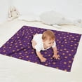 thumbnail image 2 of Purple Sun Star Swirl Pattern Blanket,Comfortable Soft Flannel Throw Blanket,All Season,Warm Lightweight Blankets for Sofa Bed Couch Living Room Chair,30"x40", 2 of 4