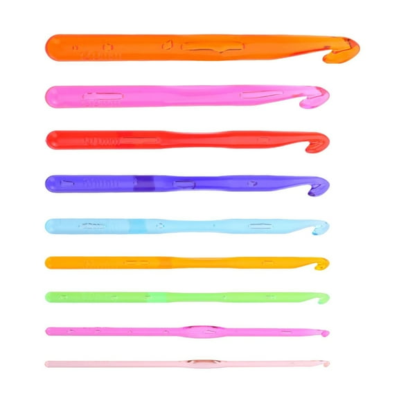 9Pieces Ergonomic Crochet Hook for Beginner Adult 3-10mm 12mm Crochet Hook