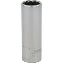 Klutch Deep Socket, SAE, 1in., 1/2in.-Drive, 12-Pt.