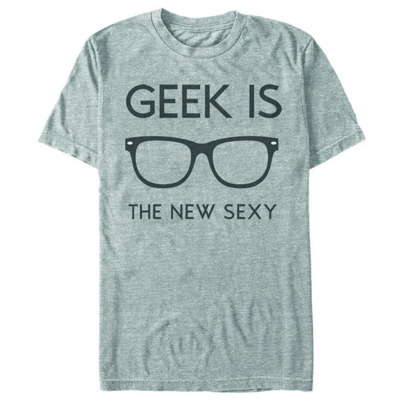 Men's Lost Gods Geek is the New Sexy  Graphic Tee Athletic Heather Small