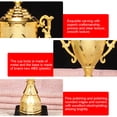 thumbnail image 4 of Trofeo Plástico Dorado Con Tapa Copa Dorada 8 5 Pulgadas Deportivo para Carreras Juegos, 4 of 5