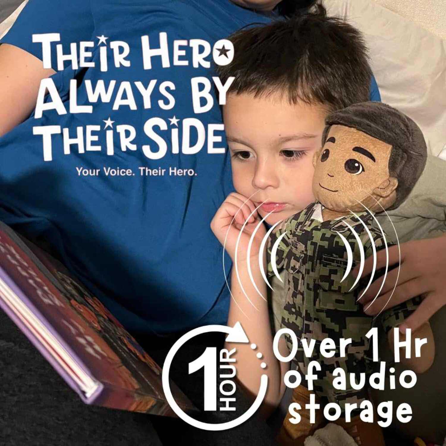 Customizable  Recordable My Hero Soldier: Plush Army Daddy Doll