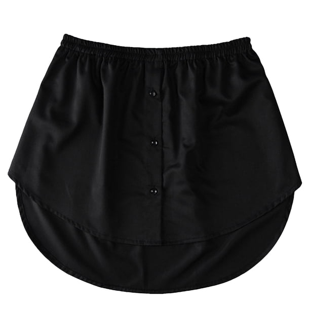 1 pieza de camisa versátil para mujer, dobladillo falso, falda falsa informal, dobladillo para niña, faldas con dobladillo