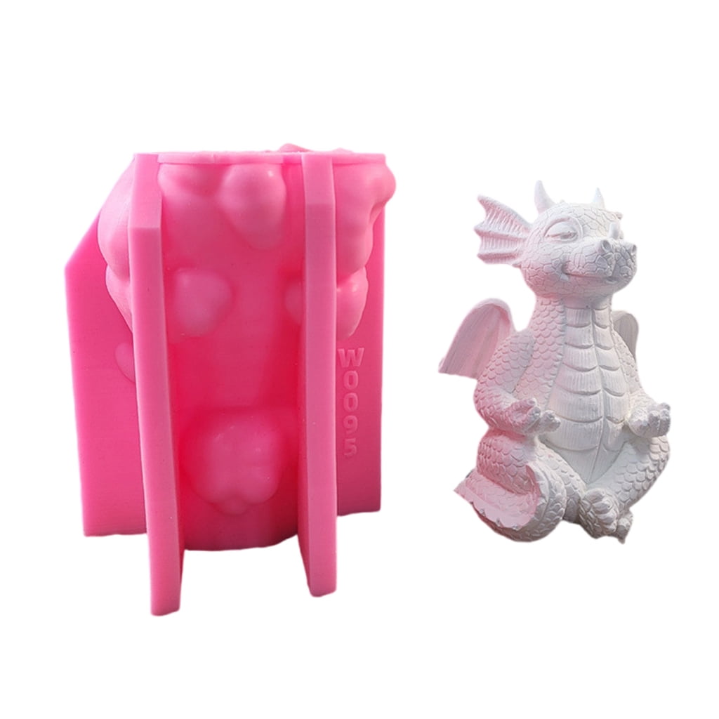 Easy to Use Candle Mold Epoxy Dragon Sculpture Mould for Handmade Enthusiasts