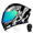 Black & Grey, variant on DOCRELD DOT Bluetooth Modular Motorcycle Helmet, Motorcycle Helmet,Dual Visor Full Face Flip up Integrated Motorcycle Helmets,Built-in Dual Speaker Microphone,Adults Men Women,White,M