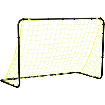 UPC: 0025725453870 | Franklin Sports Youth Mini Soccer Goal – 6  x 4  Steel Kids Goal – Black