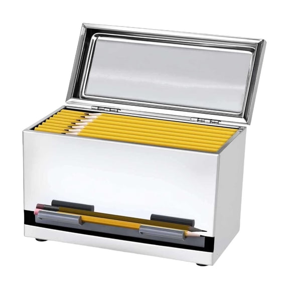 Ywmsfl Desk Accessory Pencil Dispenser Holder Rustproof Stainless Steel For Efficient Workspaces Setups