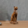 thumbnail image 3 of Figura de gato egipcio, recuerdo coleccionable para armarios, estanterías, escritorios y hogar. S, 3 of 5