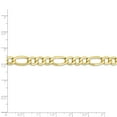 thumbnail image 2 of 10k Yellow Gold Polished Lightweight Lobster Claw Closure 7.3mm Semi-Solid Figaro Chain Necklace 24 Inch Chain Necklace, 2 of 2