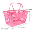 thumbnail image 2 of VERDANVERSE Paniers de Courses Magasin de Détail Plastique Rangement Rose 1Ensemble, 2 of 8