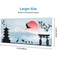 thumbnail image 3 of Japanese Large Mouse Pad, Waterproof Extended Gaming Mousepad with Mount Fuji, Big Long Non-Slip Desktop Mouse Mat for Laptop, Keyboard, Computer for Decor Women Office, (Blue Sky, XL 31.5*11.8 in), 3 of 6