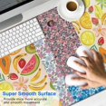 thumbnail image 2 of Long Mouse Pads for Desk,Pioneer Flower Floral Print Pattern Desk Mats on Top Of Desks, Desk Mouse Pad Extra Large with 3mm Non-Slip Base and Stitched Edge for Gaming,Office,Work,Home 47.3"x23.6", 2 of 6