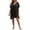 Black, variant on Beach Cover Ups for Women V Neck Tie Front Bathing Suit Cover Up 2026 Hollow Out Swimsuit Coverup