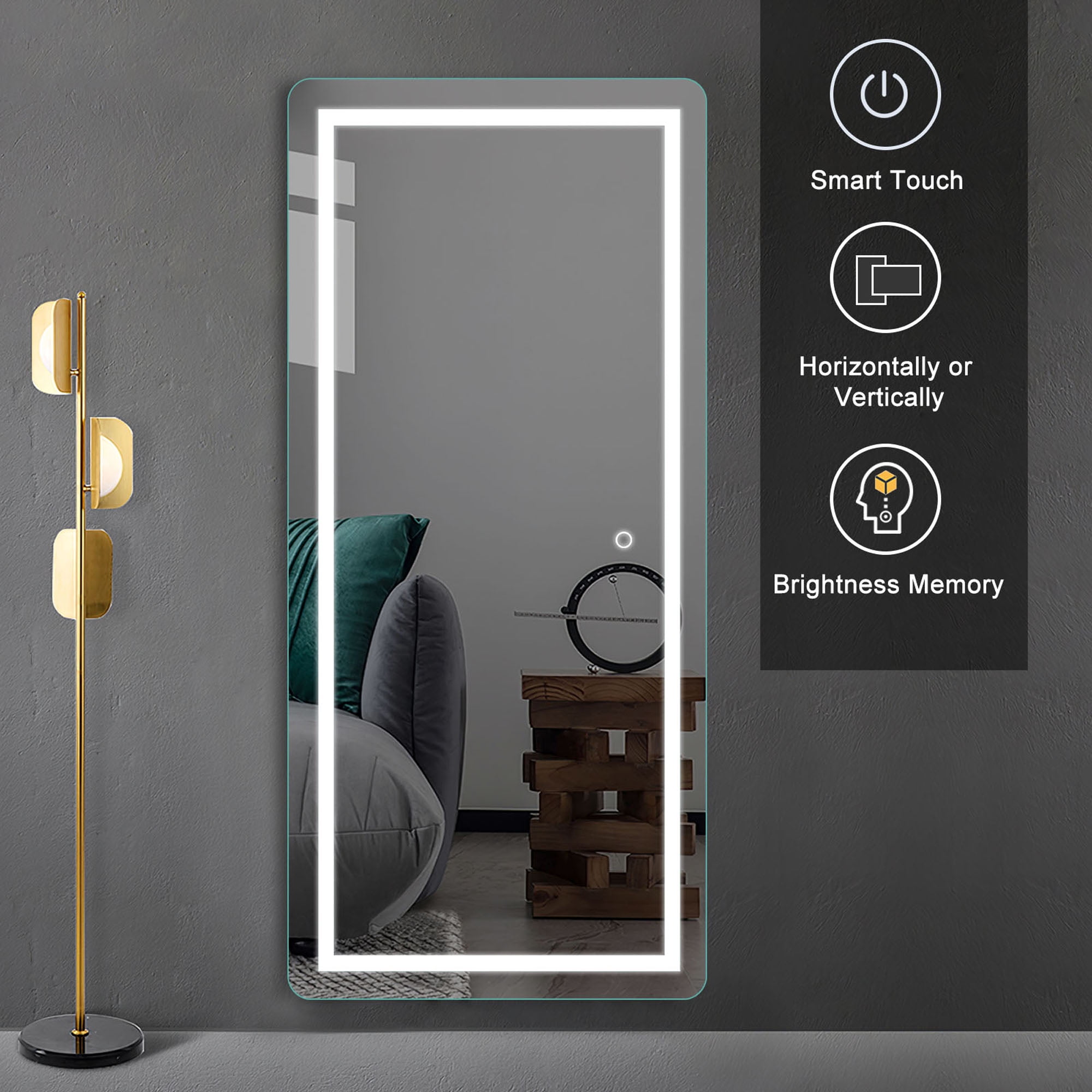 36 in x 28 in Modern Vanity LED Mirror - Walmart.com