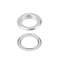 thumbnail image 4 of Unique Bargains Silver Tone Metal Grommets Eyelets (100 Sets), 4 of 6