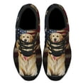 thumbnail image 2 of Golden Retriever American flag Shoes Sneakers Black Size 9.5, 2 of 7