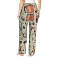 thumbnail image 3 of Goofa Coffee Makers Macaroons Chocolate Printed Soft Pajama Pants for Women, Wide Leg Comfy Casual Lounge Yoga Pants-, 3 of 9