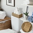 thumbnail image 2 of Casafield Bathroom Storage Baskets - Set of 2, Natural - Seagrass, 16" W  x 6.75" D x 4.25" H, Woven Toilet Paper, Tissue, Shelving Bins, 2 of 7