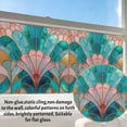 thumbnail image 3 of 3D Stained Glass Window Film, Geometric Decorative Window Privacy Film for Bathroom,Front Door,Home, Sun Blocking Heat Control,Static Cling, 17.7"x39.4", 3 of 5