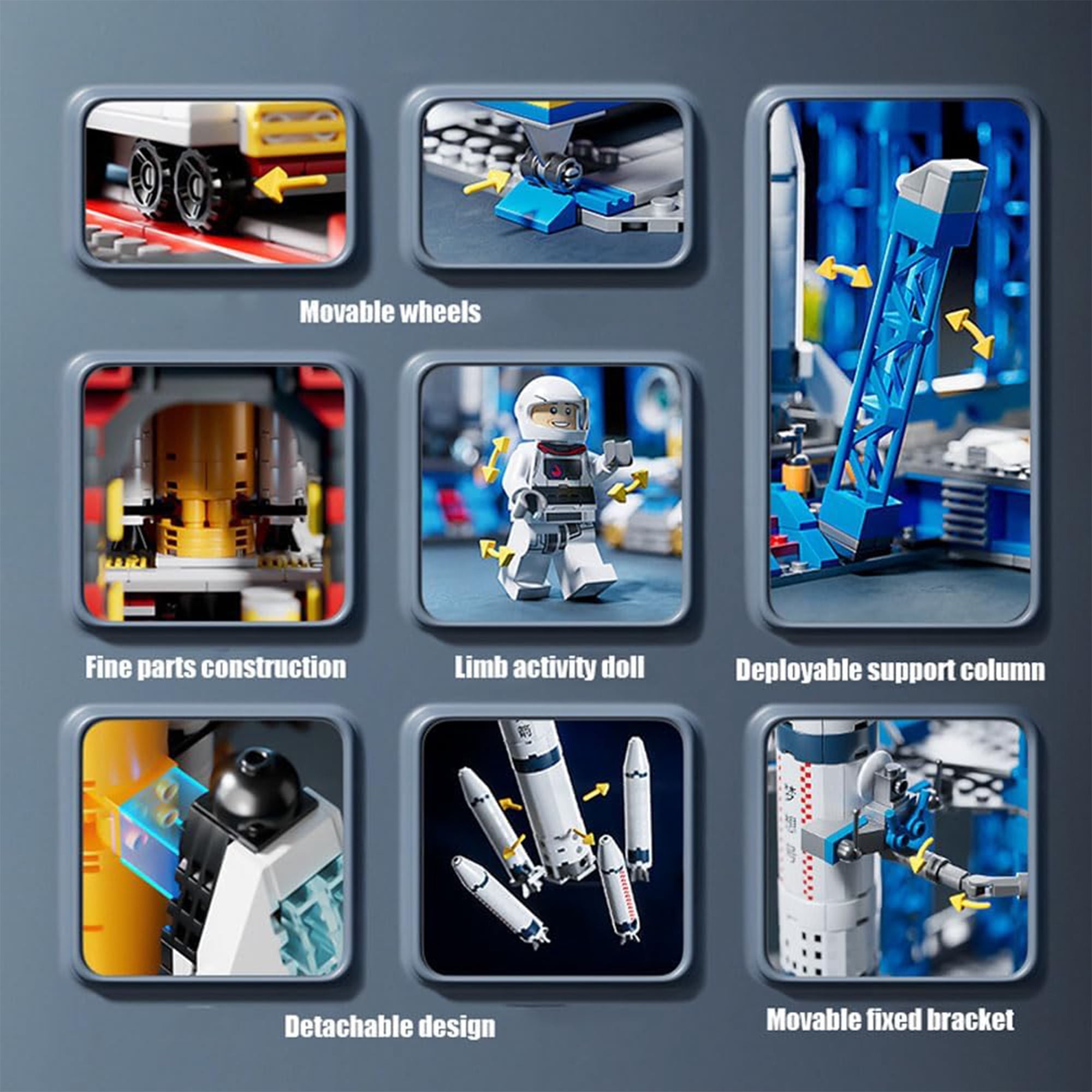 130PCS Building Blocks Toys for 6+ Years Kids Gift Idea Life Space Exploration Shuttle Toys, Space Toy Space Launcher for Boys Girls