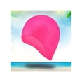 thumbnail image 2 of Swim Caps for Long Hair Silicone Swimming Hat w Ear Pockets for Men and Women, 2 of 5