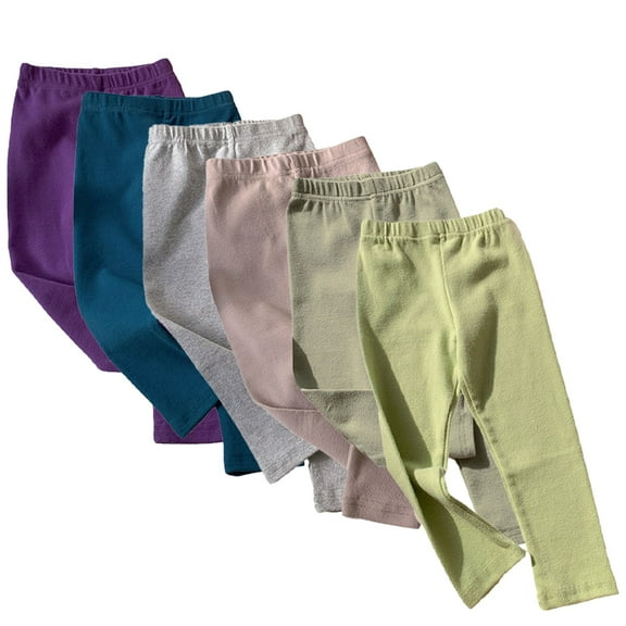 Esaierr Kids Toddler Boys Girls Leggings Kids Spring Fall Bottoms Baby Tights Stretch Pants Newborn Comfortable Trousers Pants for 6M-10Y