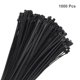 thumbnail image 3 of 1000 piezas de 3 pulgadas 11 lbs bridas de cable autolock pequeñas de nylon para gestión de cables, negras, 3 of 6