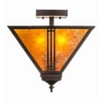 thumbnail image 6 of Meyda Tiffany 163127 Prairie Loft 2 Light 19" Wide Semi-Flush Ceiling Fixture - MultiColor, 6 of 7
